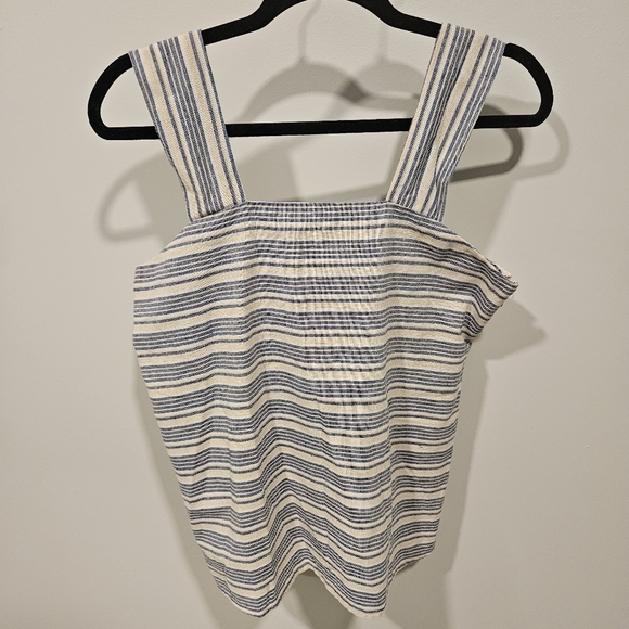 Linen Lux Tops - Linen Lux Womens Size XL Top Blue Beige